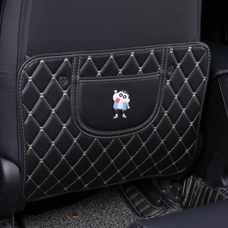 Children's Car Seat Back Protector: Creative Cartoon Kick & Scuff Guard