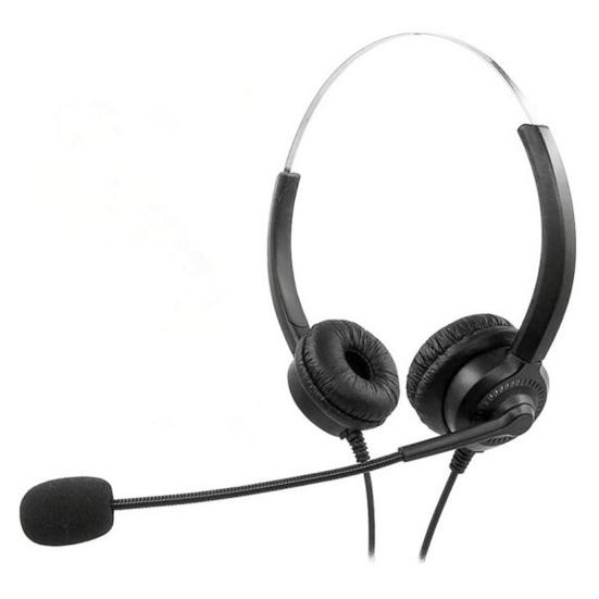H300D Telephone Headset Lossless Noise Reduction Breathable 3.5mm RJ9 Call Center Communication Binaural Headphone for Truck Driver Office