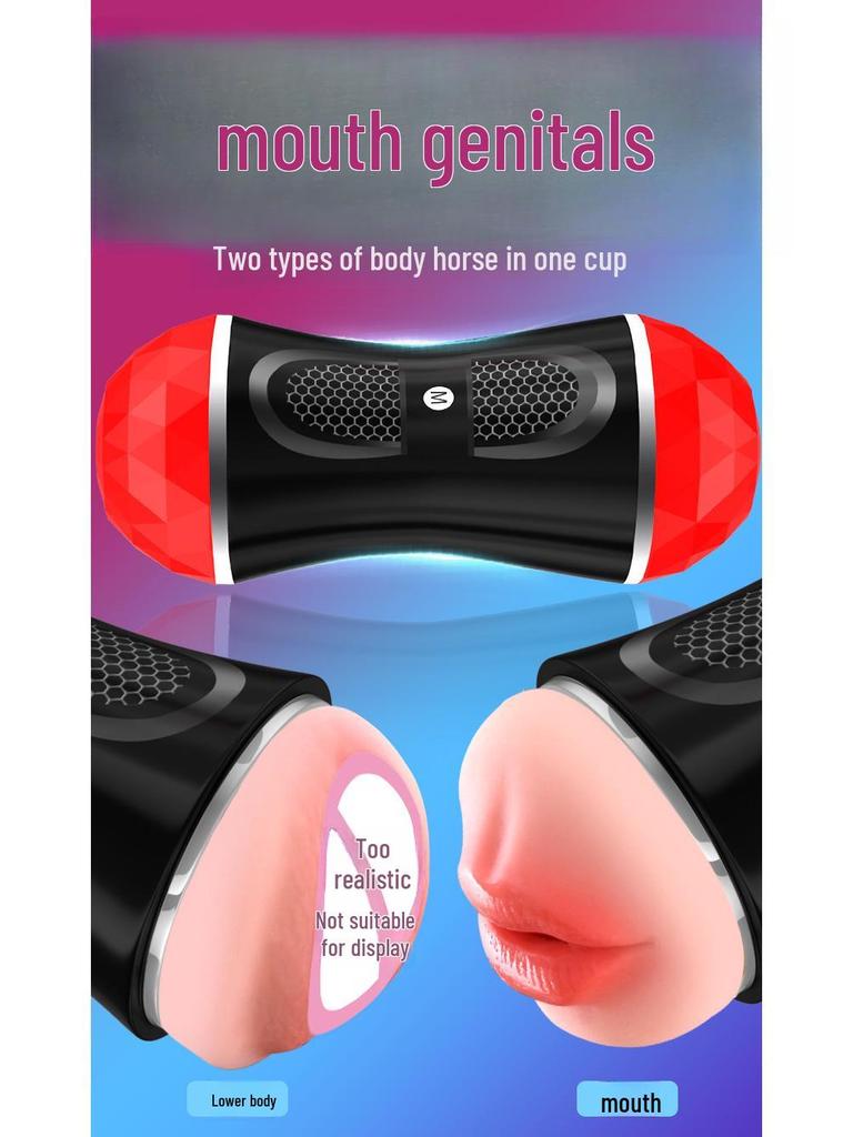 Electric Automatic Aircraft Cup Male Masturbator & Penis Stretcher