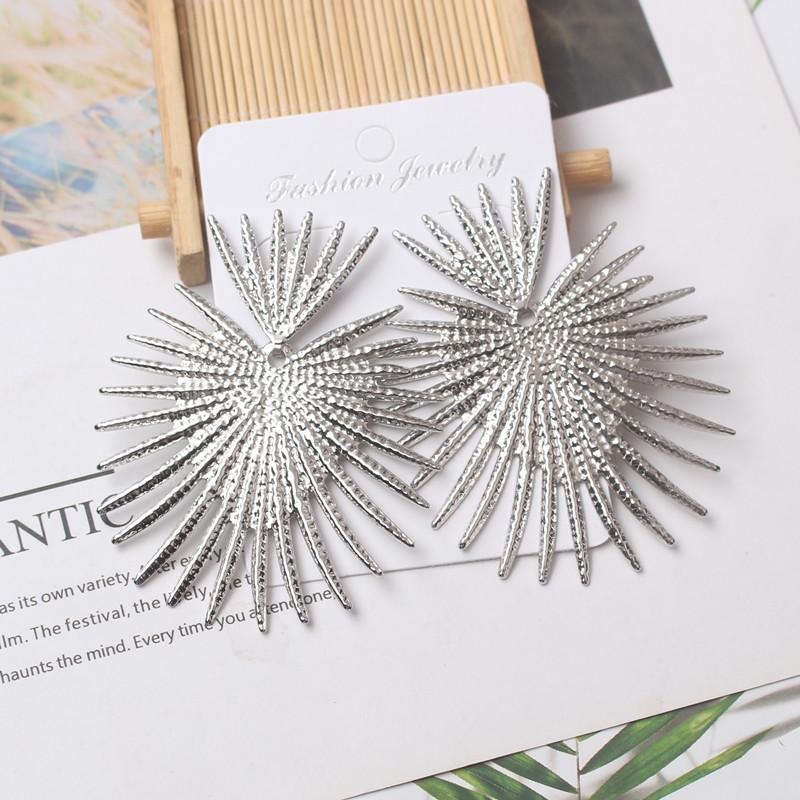 Punk Metal Drop Earrings For Women Retro Abstract Statement Jewelry Dangle Earrings pendientes moda