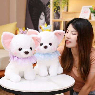 1pc 25/35/45cm piękny Chihuahua pluszowy pies zabawki nadziewane prawdziwe życie Chihuahua lalki zwierząt śliczny szczeniaczek zabawki dla psów dla dzieci prezenty bożonarodzeniowe