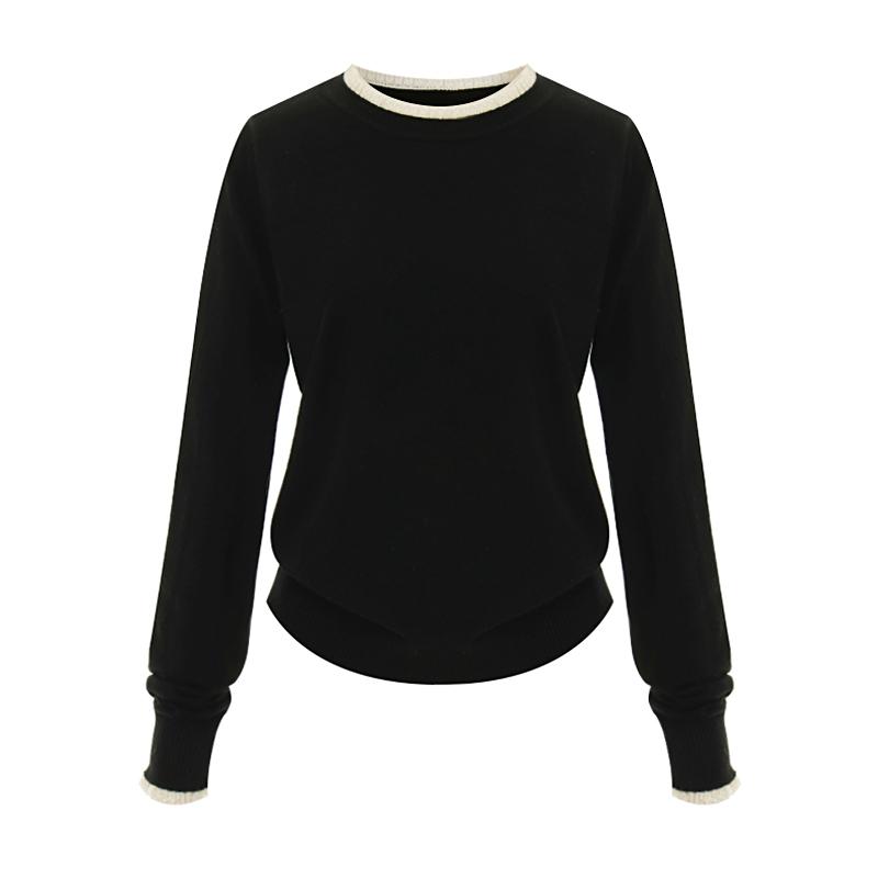 SELLY'S Soft Lace Contrast Knit_I6A-Ckn004