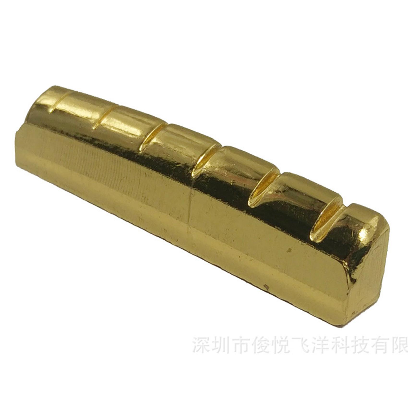 

Classy-2X Brass 6 String Acoustic Guitar Bridge Nut And Saddle золотой