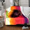 Cyberpunk Future Cityscape Blanket Soft Throw Blanket For Home Bedroom Bed Sofa Travel Office Solid Christmas Blanket