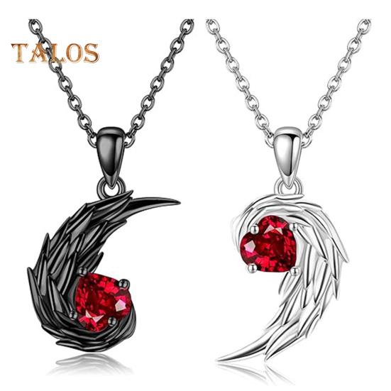 

Парное ожерелье с перьями, подвеска в виде пера со стразами, парное ожерелье, украшения на День святого Валентина, подарки для женщин и мужчин чёрный/серебряный