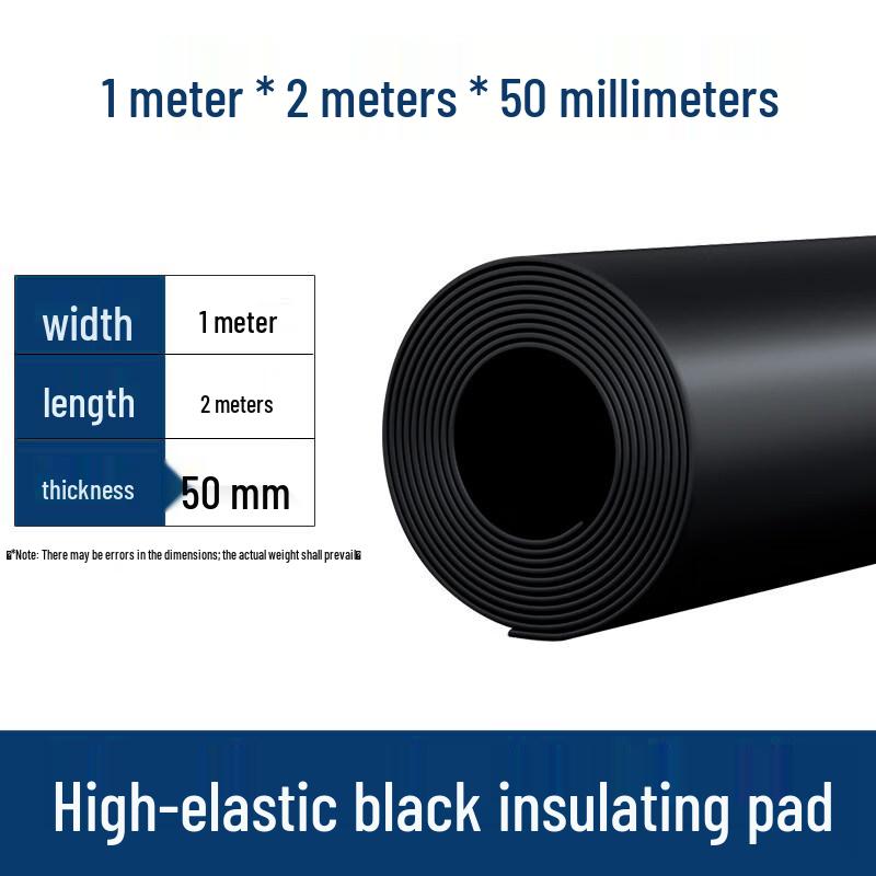 Heavy-Duty Black Rubber Mat