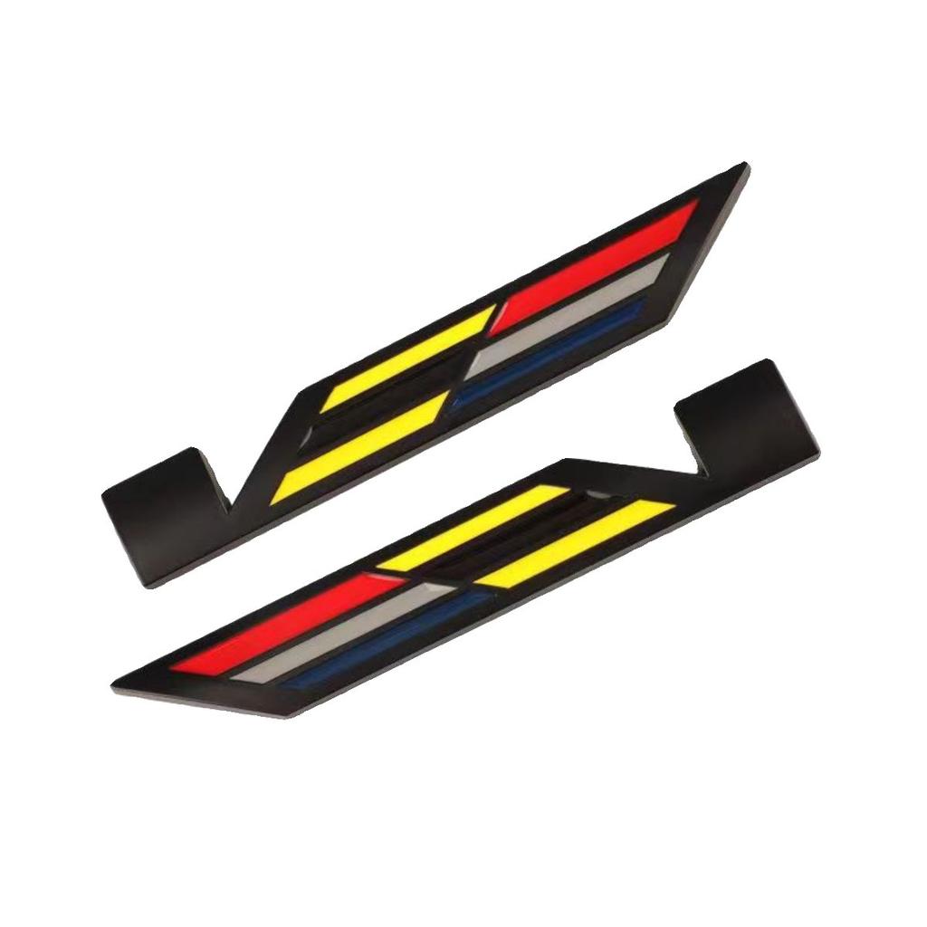 Side or trunk Metal Emblem Car Sticker V logo Badge for Cadillac ATS SRX SRX4 ATSL CT4 CT5 CT6 XT4 XT5 XT6 CTS Accessories