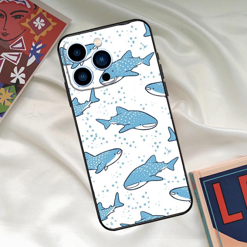 whale sharks Phone Case For iPhone 16 14 13 12 11 15 17 Pro Max 15 16 Plus 13 Mini 16e 17 Air Funda Cover