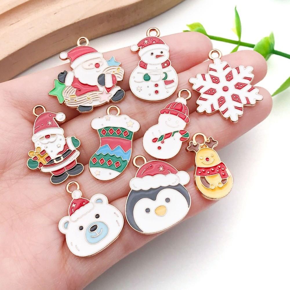 20/30pcs Hanging Necklace Charm Christmas Keychain Pendants Creative Bracelet Pendants  DIY Crafting