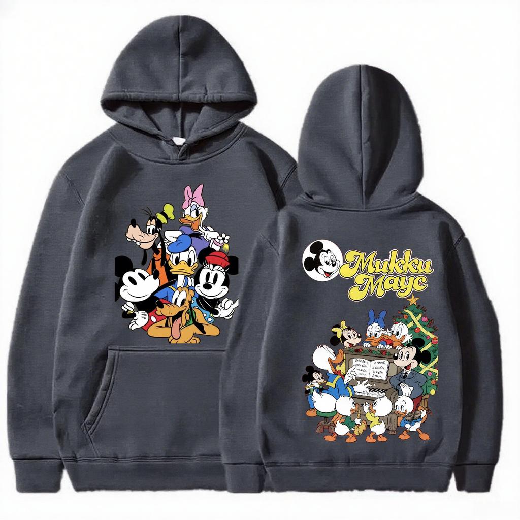 Disney Mickey Christmas Parent-child Set Children's Adult Hoodie Available In Multiple Colors for Autumn and Winter Hoodies