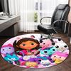 1pc Gaby's Bubble House1 Print Round Carpet Chair Round Carpet Suitable for Bedroom Living Room Home Decorative Carpet