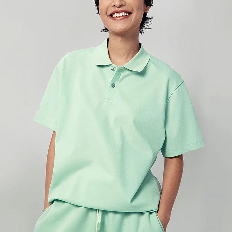 Li Ning China Color Series Solid Color Casual Short Sleeve Polo Shirt Men Polo Shirts Bamboo-Green APLT135-5
