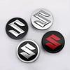 4 Pièces 54mm 56mm 60mm Cache-moyeux Logo S Enjoliveurs de Roue de Voiture Autocollants Pour Suzuki JIMNY Grand vitara Sx4 swift Alto Accessoires