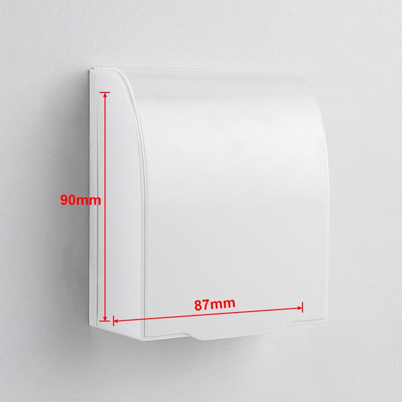 86 Type Transparent Self-Adhesive Waterproof Socket Cover for Bathroom Switches
