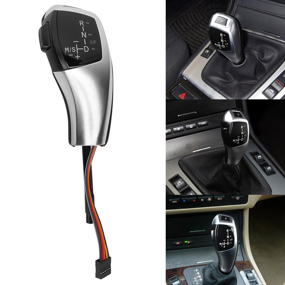 For F30 Style LHD Automatic LED Gear Shift Knob Retrofit Kit For BMW E90 E92 E84 E89Silver