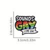 1/2pcs LGBT Sounds Gay Pins Set Cartoon Rainbow Brooch Pride Month Decoration Medal Additions Fashion Unique Lapel Backpack