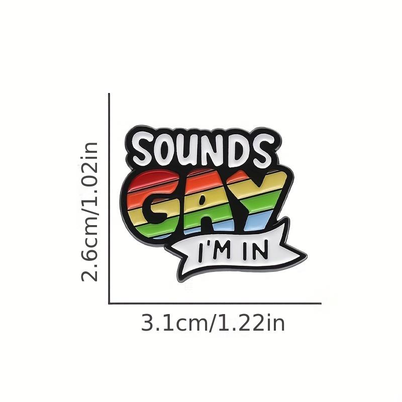 1/2pcs LGBT Sounds Gay Pins Set Cartoon Rainbow Brooch Pride Month Decoration Medal Additions Fashion Unique Lapel Backpack