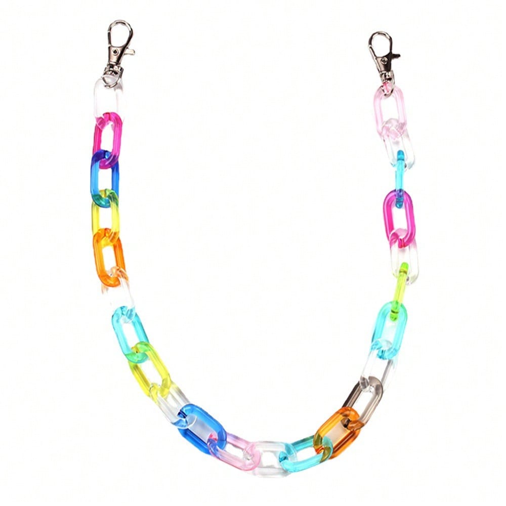 European and American Jewelry Sexy Candy Color Bear Waist Chain Trouser Chain Women's Fashion Color Chain Trouser Chain Decoration