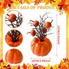 Thanksgiving Festival Pumpkin Simulation Branch Table Counter Orange Pumpkin Ornament