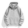 Men Casual Half Zip Hoodies Men Women Sweatshirt Long Sleeve Pullover Sweatshirts Spring Autumn Hoodie Jacket