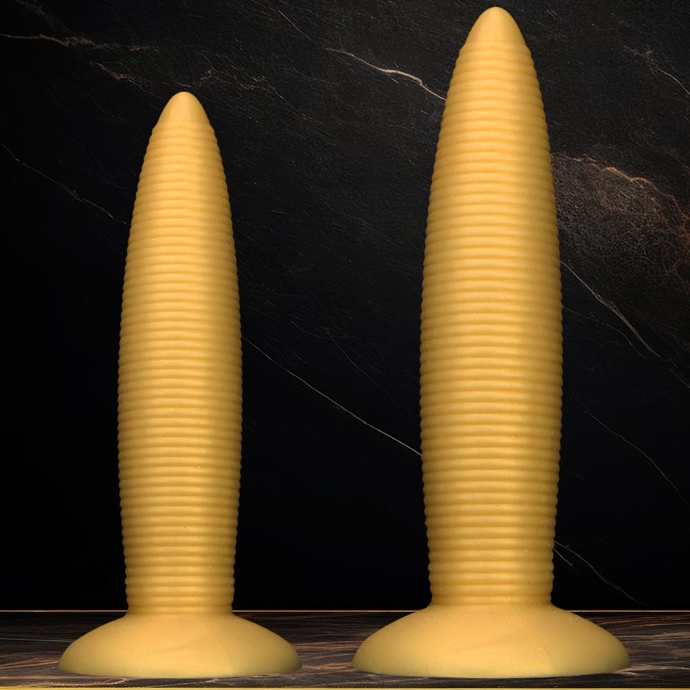 Silicone Pointed  Oversized  Ultra Long 8cm Thread  Giant Penis Anal Plug Boxing Supplies Oversized  Ultra Thick Male