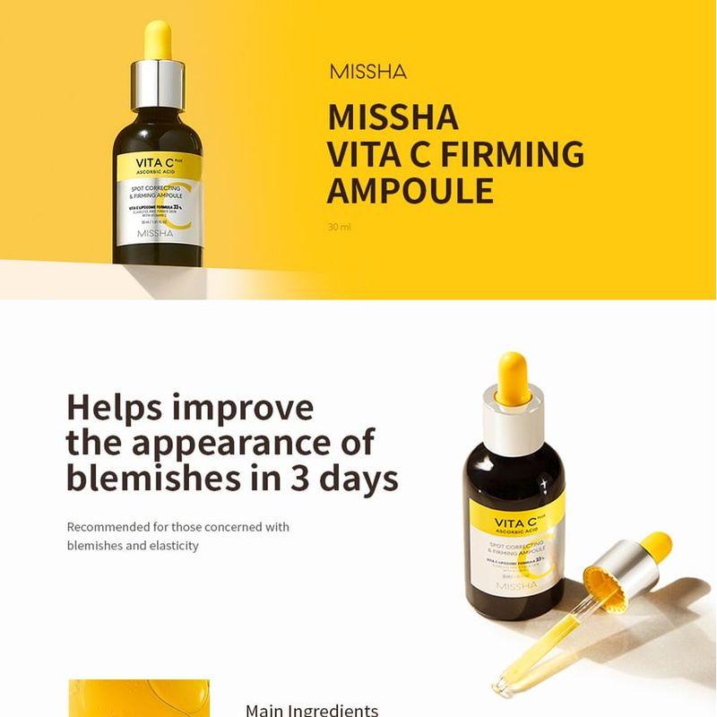 MISSHA Ampoule correctrice et raffermissante Vita C Plus