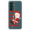 For Samsung Galaxy A17 5G Case Santa Claus Pattern Printing Straight Edge TPU Phone Back Cover