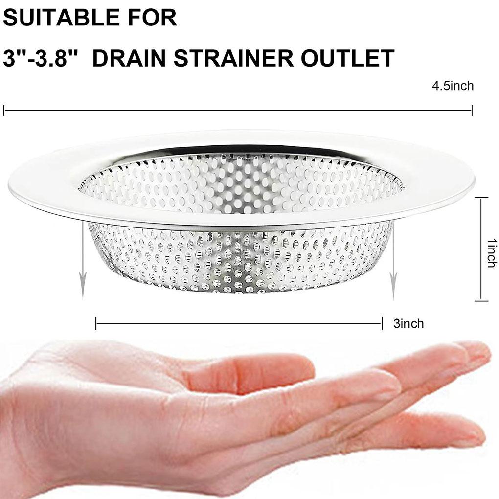 2piece Stainless Steel Drain Filter Easy To And Durable For Bathroom And Kitchen Sinks Sink Filter
