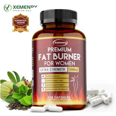 Green Tea Garcinia Cambogia Capsules 120ct — 12 Plant Extracts, Daily Wellness