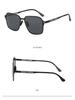 Men's Lightweight Polarized Metal Sunglasses - UV Protection, Black Outdoor Design