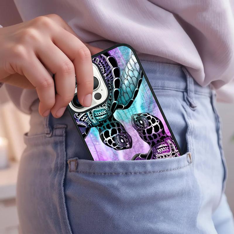 Turtles colourful Sea turtle shell colourful Phone Case For iPhone 17 Air 15 16e 14 13 Pro Max Coque 12 11 Pro Max PLUS cover