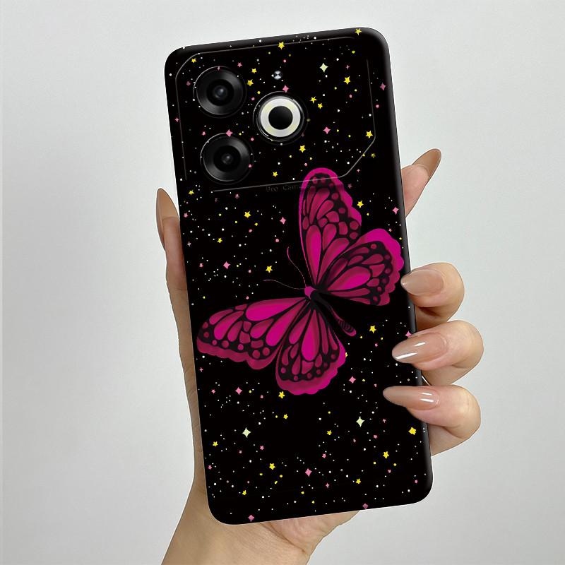 Per Tecno Pova 6 Neo Custodia POVA6NEO Silicone TPU Morbida Custodia per Telefono Verniciata Stampata Antiurto Protettiva Cover Posteriore