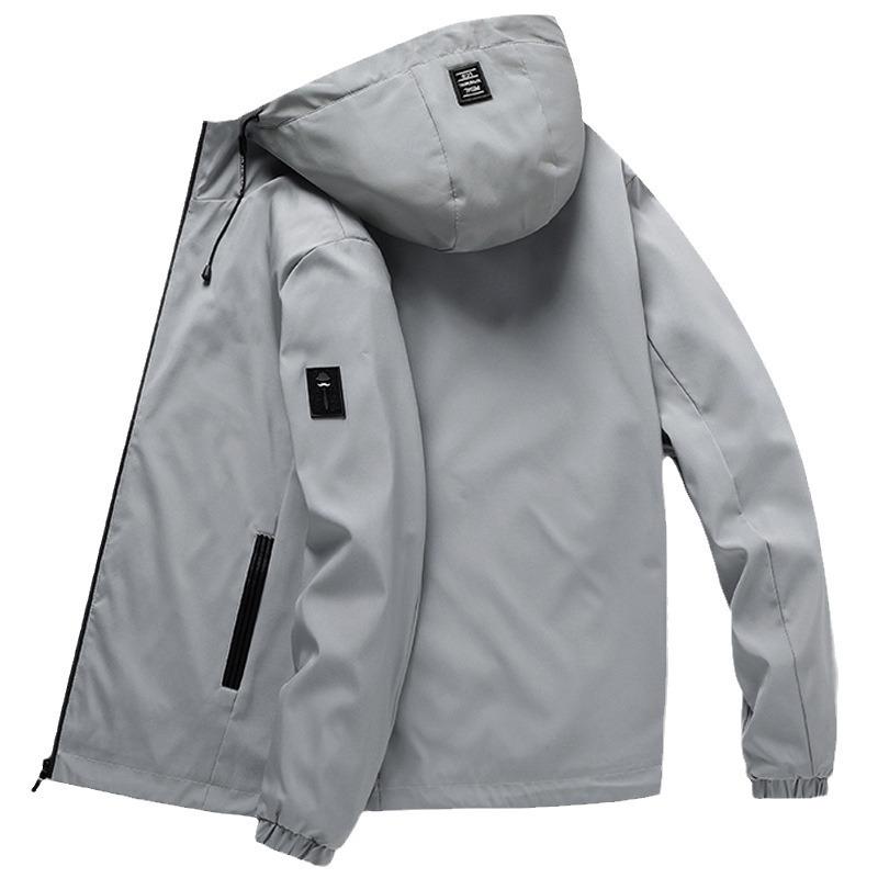 Chaqueta de hombre, abrigo de primavera y otoño, nueva chaqueta informal con capucha para jóvenes estudiantes, cortavientos para hombre.