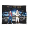 Flux Capacitor Back To The Future Blankets Soft Warm Flannel Throw Blanket Cover for Bed Living Room Picnic Travel Home Couch