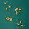 Ornaments Palm leaf Metal Canna Ginkgo Leaf Wall Decoration Room Decor Wall Hanging Ornament