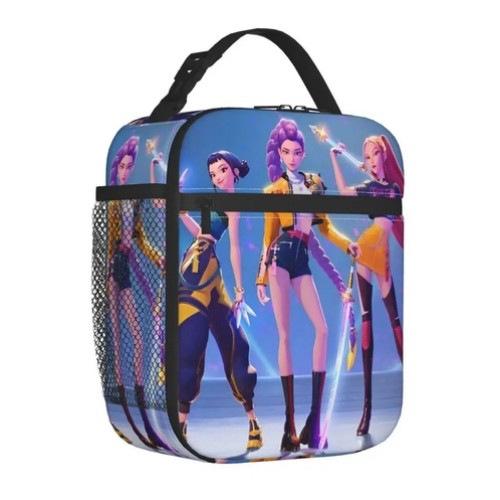 School Season Cartoon Animation Lunch Bag Children'S Full Printing 3D Digital Thermal Insulation Bag Portable Outdoor Picnic Bag