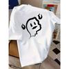 European Sizes Loose Short-Sleeve T-Shirt with Cartoon Ghost Design, Trendy And Versatile for Summer - Perfect for Kids