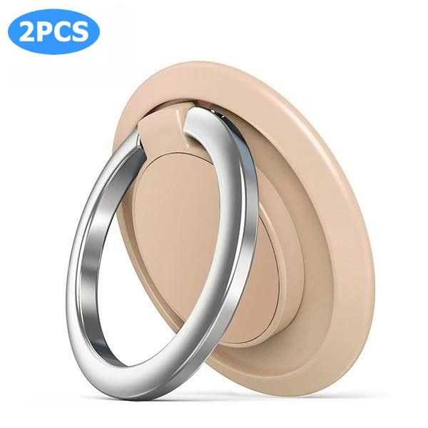 2PCS Mobile Phone Finger Ring Holder, for Car Magnetic Mount Rotatable Phone Back Sticker Holder for IPhone Samsung Xiaomi