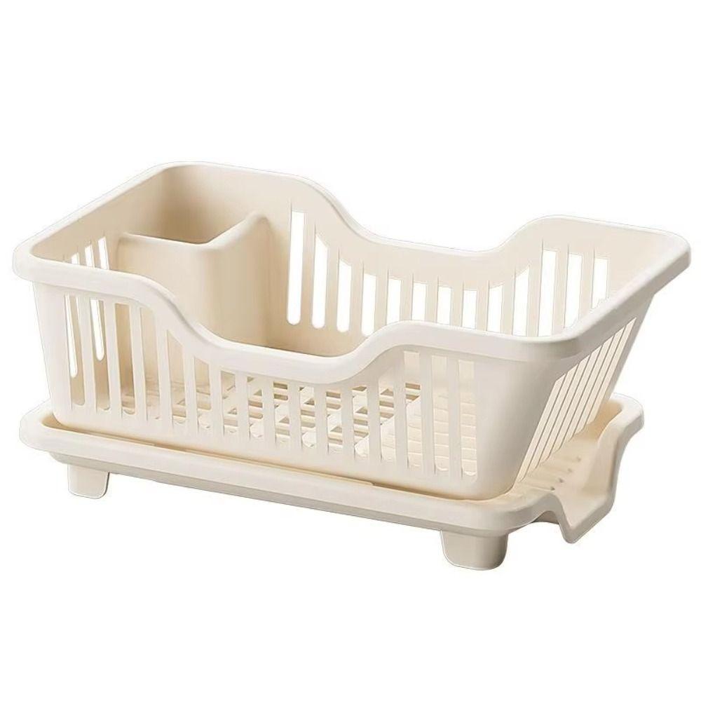 Plastic Utensils Drainer Rack Square Storage Basket Drain Bowl Rack Dish Drying Rack  Chopsticks
