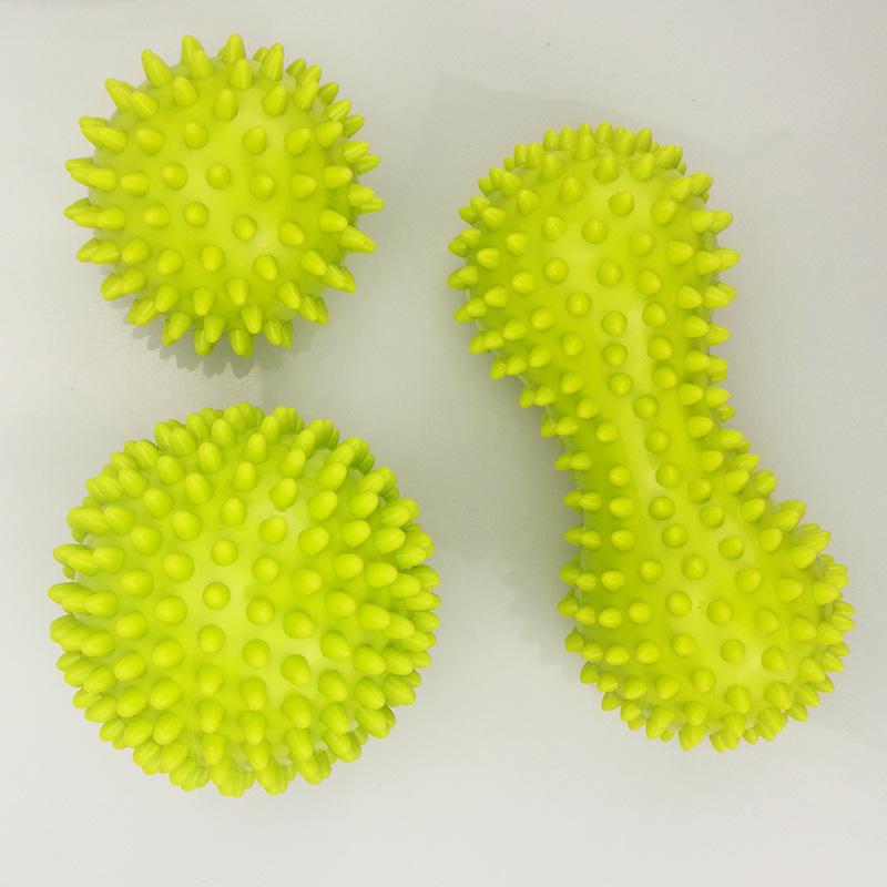 PVC Spiky Peanut Massage Ball for Acupressure, Yoga, and Fitness