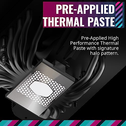 Cooler Master MasterAir MA824 Stealth 8 Heatpipe Dual-Tower & Lüfter Luftgekühlter CPU-Kühler für LGA1700, AM5 und AM4, MAM-D8PN-318PK-R1 (FN1995)