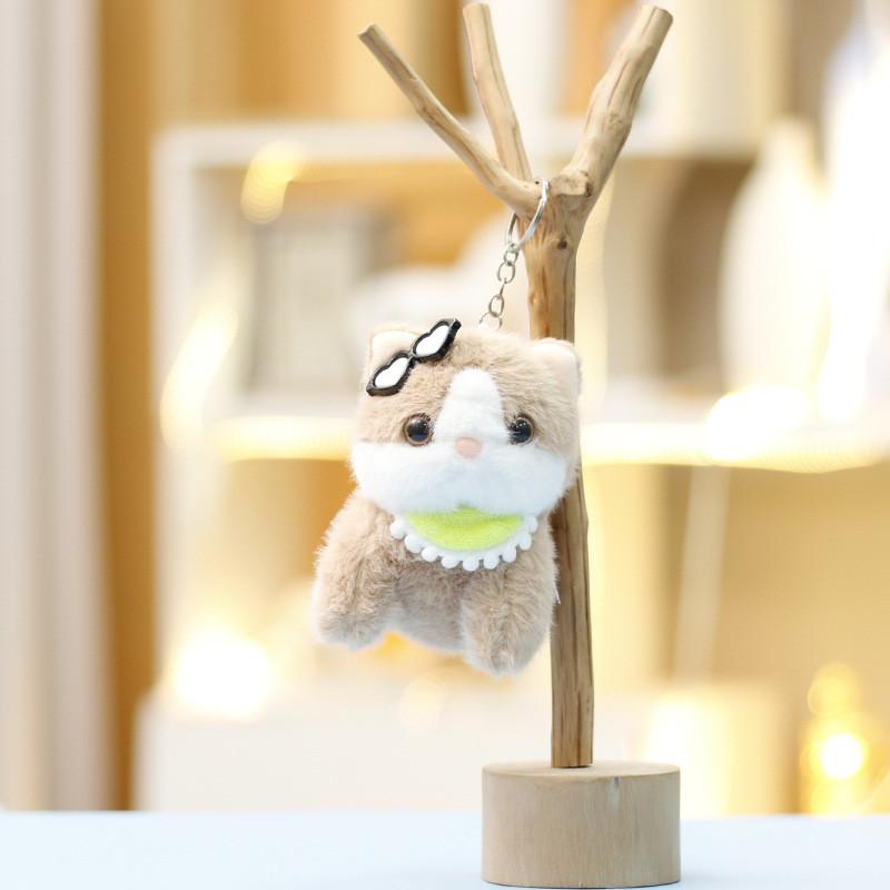 Plush Cat Toy With Short Plush Material For Keychain Girls And Boys Gift