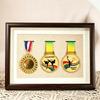 Wooden Medal Frame & Display: Marathon Tag Holder and Decorative Picture Frame