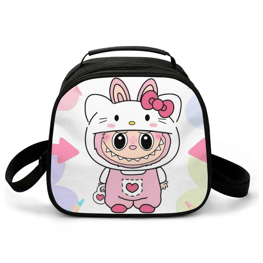 Picnic Bag Primary And Secondary School Students Thermal Insulation Bag Cartoon Animation Handbag Lightweight Wear-Resistant Lunch Box Bag