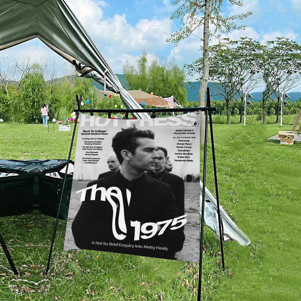 1975 RRock BBand  Flag Banner INS Style Outdoor Party Decoration Atmosphere Whitepaper Poster HD  Wall Art Study Room