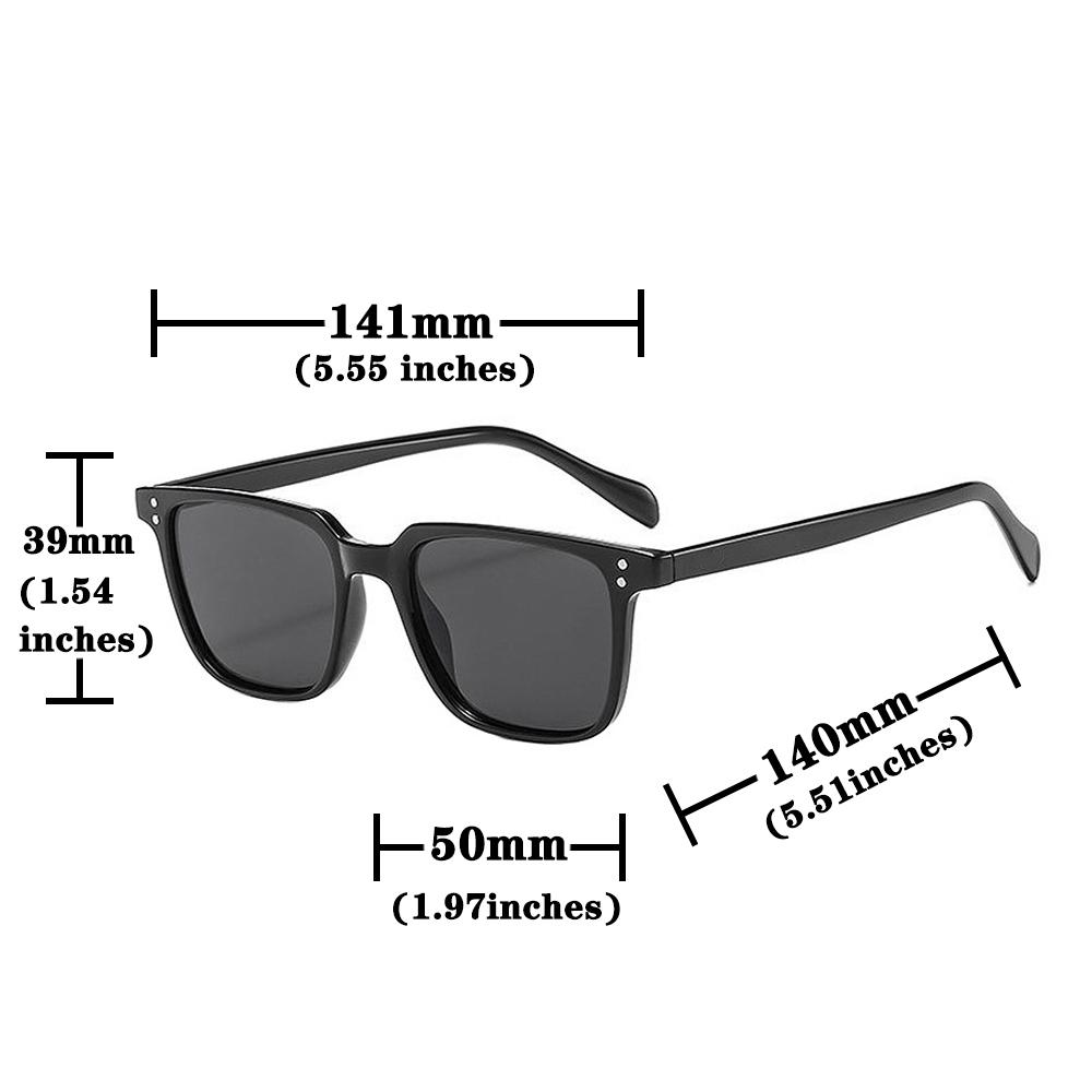 3 Pcs/Set New Rectangle Sunglasses Women Men Vintage Brand Square Sun Glasses for Women Shades Female Eyewear Unisex Glasses