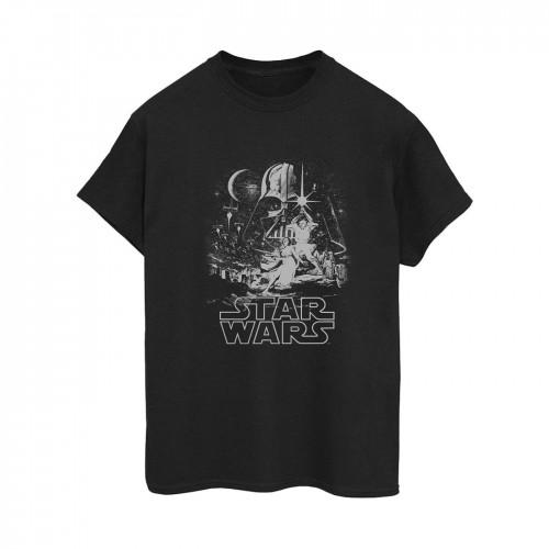 Star Wars Womens/Ladies New Hope Poster Cotton Boyfriend T-Shirt