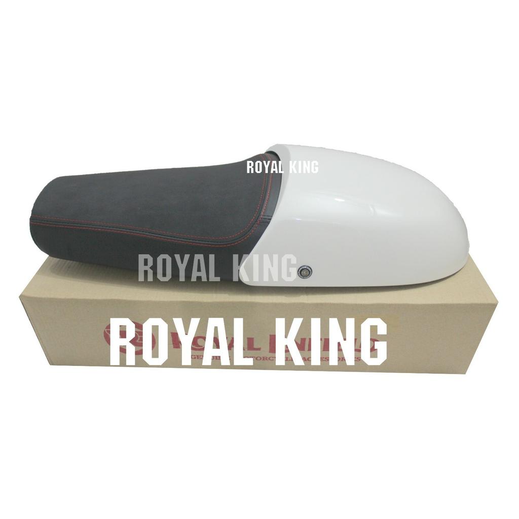 Royal Enfield "GT & Interceptor 650 Premium Touring Dual Seat & White Cowl"
