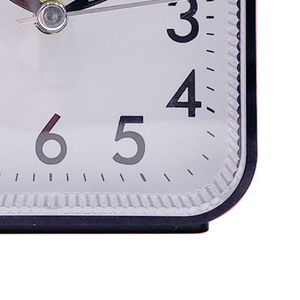 Silent Small Analog Alarm Clock Battery Operated Loud Alarm Clock with Snooze and Light for Travel