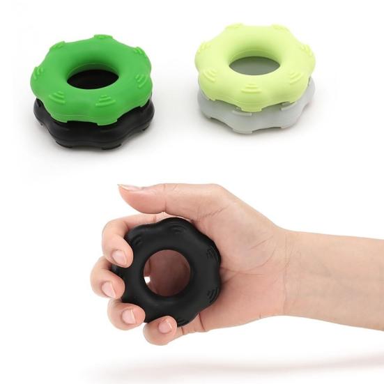 Hand Massage Grip Finger Strength Exercise Training Rehabilitation Silicone Ring